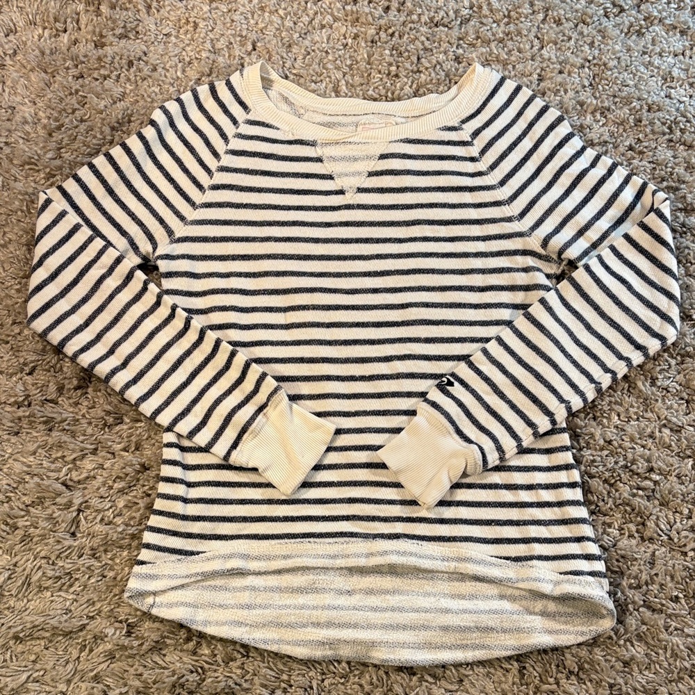 Roxy Striped Long Sleeve Shirt Size Small
